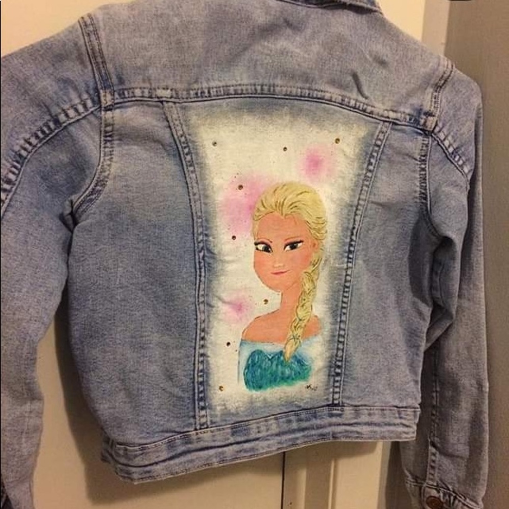 Hand painted jean jackets